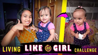 Living like a Girl for 24 hrs Challenge  / #VLOG 61#Aadyansh #learnwithpari