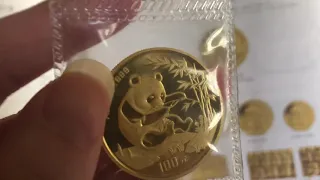 1994 gold panda coin large date