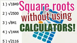Square Roots Without Using CALCULATORS