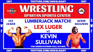 Lumberjack Match! Lex Luger vs Kevin Sullivan (1987) (Championship Wrestling From Florida)