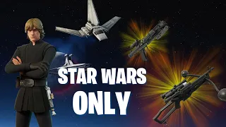 STAR WARS WEAPONS ONLY Fortnite Challenge!