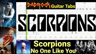 No One Like You - Scorpions - Guitar + Bass TABS Lesson