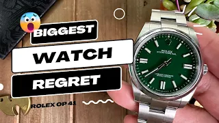 My Biggest Watch Regret! Reviewing the Oyster Perpetual 41 in Rolex Green!