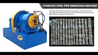 PIPE EMBOSSING MACHINE|STEEL TUBE EMBOSSING MACHINE|ROTARY SWAGING MACHINE