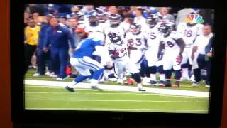 McAfee the punter HUGE HIT on Trindon Holliday on SNF