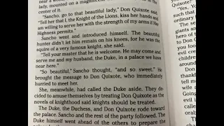 Adventures of Don Quixote Chapter 12: At the Duke’s Palace