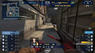 Insane S1mple 1v3 p250 Clutch