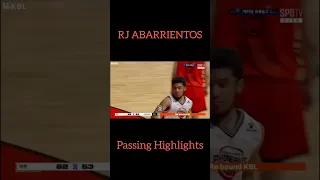 RJ Abarrientos Passing Highlights #KBL #basketball