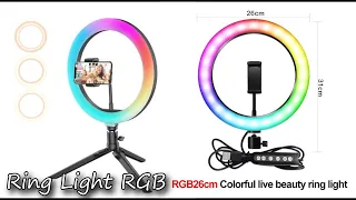 REVIEW E TESTE DA RING LIGHT RGB - BANGOOD #FAMILIAPIROLO