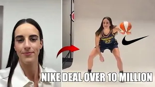 Caitlin Clark Signs MASSIVE 8 Figure NIKE DEAL After Her Low WNBA Salary Goes Viral!