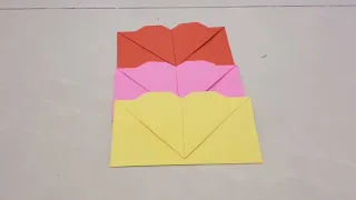 DIY colour paper envelope - Easy origami tutorial DIY  |  New ideas on how to make a paper envelope