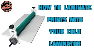 How to laminate prints with your cold laminator￼