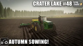 Sowing Oats, Canola & Mowing Grass For Silage BalesCrater Lake #48 Farming Simulator 19 Timelapse