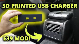 I 3-D PRINTED a USB Charger for my E39 BMW!