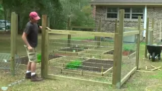 How to build a simple garden fence