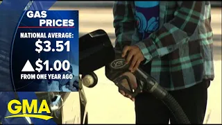 Fears of Russian invasion in Ukraine drives up US gas prices l GMA