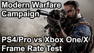 Call of Duty Modern Warfare PS4/Pro vs Xbox One/X Frame Rate Comparison (Campaign)