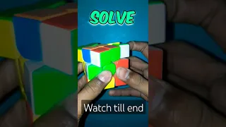 Rubix cube amazing trick to solve it🤯 rubix cube dangerous trick🔥🤯 #shorts