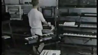 Vince Clarke in the studio 1985