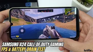 Samsung Galaxy A24 Call of Duty Mobile Gaming test | Helio G99, 90Hz Display