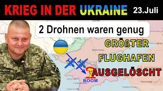 23.Juli: Ukrainer zerstören Munitionsvorräte auf der Krim | Ukraine-Krieg