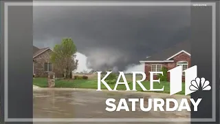 WATCH: Tornadoes in Harlan, Iowa on Friday, April 26