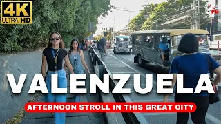 [4K] AMAZING Valenzuela City Proper Walk Tour 2024 | Fatima Ave & People's Park