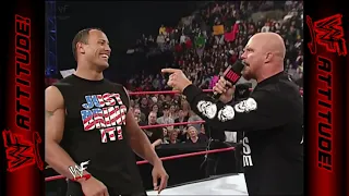 The Rock and Stone Cold singing together | WWF RAW (2001) 2