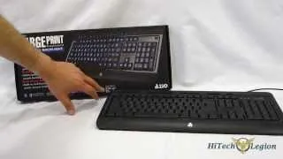 Azio Large Print Backlit Keyboard Overview and Unboxing