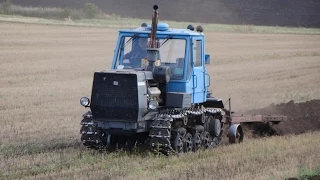 HTZ T-150 plowing /// Трактор T-150 с плугом