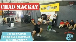 Chad Mackay 130kg Snatch @ the Blue Dinosaur Throwdown April 2013