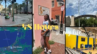 vlog : 48 hours in my life | hair appointment, basketball game, mini road trip, etc…