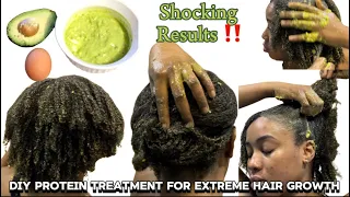 Extreme Deep Conditioning Protein Treatment For RAPID HAIR GROWTH&THICKNESS‼️Egg & Avocado HairMask