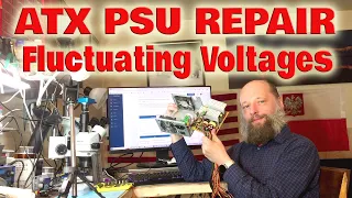 Fluctuating voltages on ATX PSU Repair without any measurements