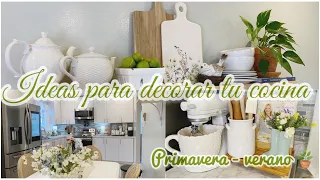 IDEAS PARA DECORAR TU COCINA/PRIMAVERA/VERANO 2024 🪴#ideas #decoration