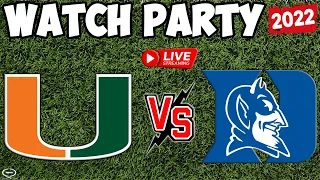 Miami Hurricanes vs Duke Blue Devils | LIVE Reaction & Watch Party | Not The Game