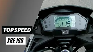 TOP SPEED NA XRE 190 2021