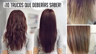 10 TRUCOS para EL CABELLO que TODA mujer DEBERÍA SABER (cabello SIN FRIZZ) | Me Llamo Vania