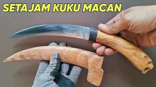 SIMPLE DAN KEREN CARA MEMBUAT GAGANG DAN SARUNG PISAU KUKU MACAN@bangsyam22