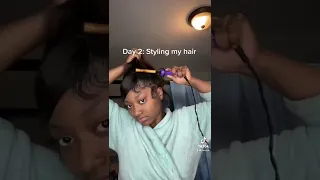 Messy bun  w/ swoop , lace frontal wig install style