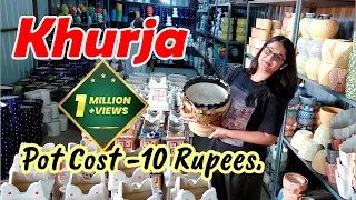 🔴 सबसे सस्ता Ceramic Pot Manufacturing, Packaging/#khurja factory visit #gardening