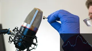 "Listening" to radiation with a microphone