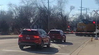 Power Union Pacific Train going forward at West Chicago, Illinois.