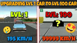 Upgrading LVL 1 Car To LVL 100 Car | Car Simulator 2