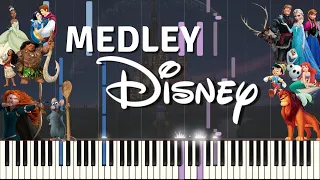 ULTIMATE DISNEY MEDLEY | SHEETS + Piano Tutorial (Synthesia)