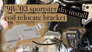 PRISM SUPPLY | '98-'03 Sportster Coil Relocation Bracket | DIY Install