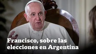 Papa Francisco sobre las elecciones: "Ni idea, ni idea. Estoy separado de eso, no estoy al día"