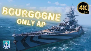 ARMOR-PIERCING SHELLS ONLY - BATTLESHIP BOURGOGNE - French Battleship - World of Warships