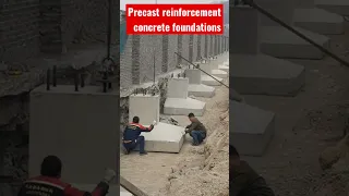 Precast reinforced concrete foundations construction techniques and procedures