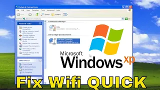 How To Fix Wifi Not Working In Windows XP [Tutorial]